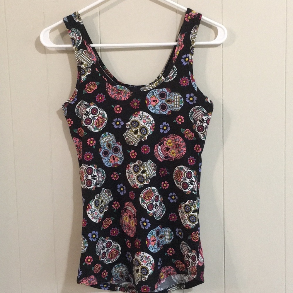 No Boundries Sugar Skull Tank
